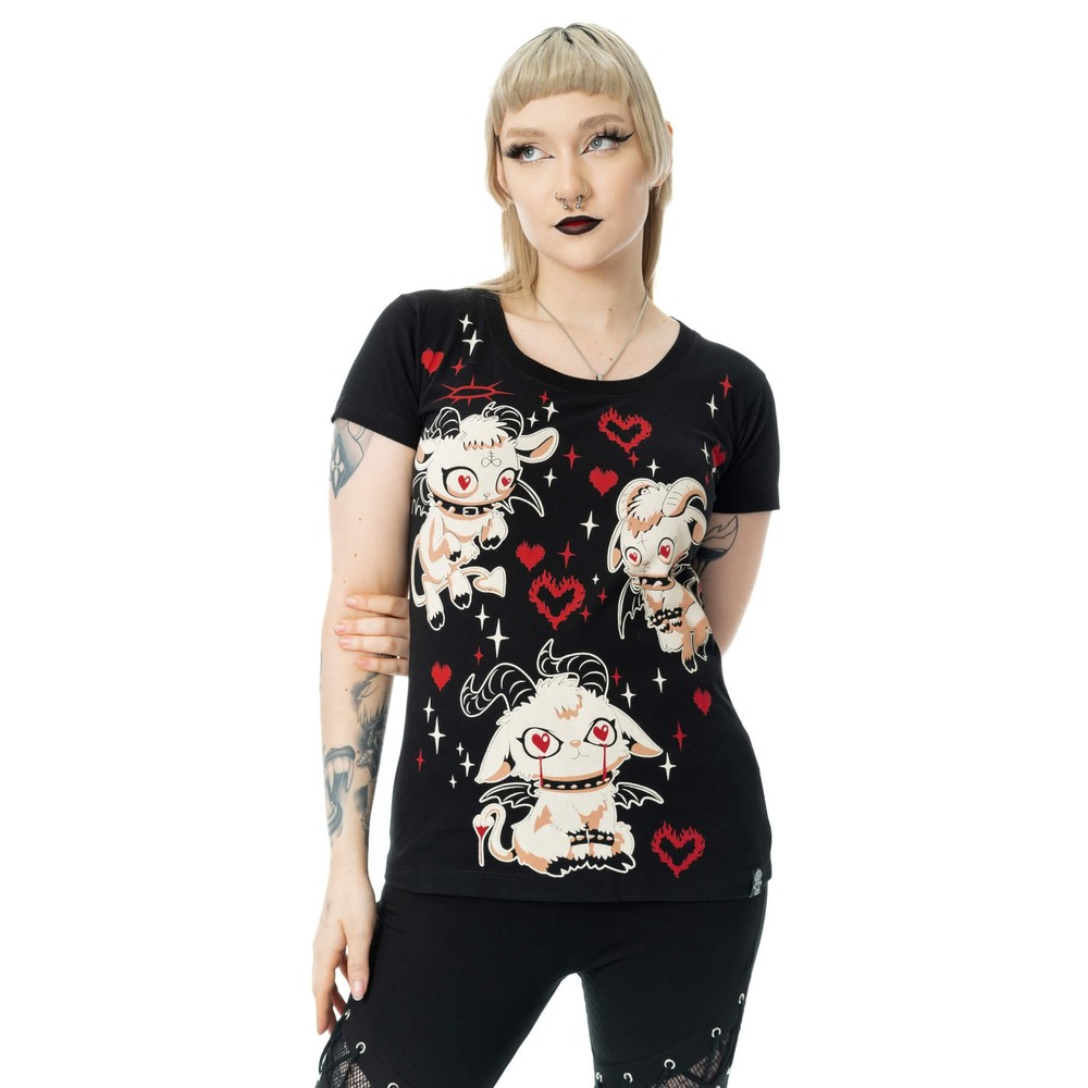 Cupcake Cult - Starbleat Dames Tshirt - Zwart